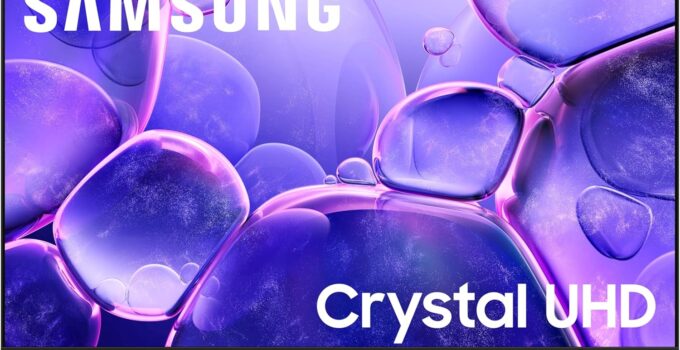 Samsung 43-Inch Class Crystal UHD U8000F 4K Smart TV (2025 Model) Endless Free Content, Crystal Processor 4K, MetalStream Design, Knox Security, Alexa Built-in