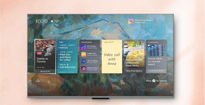 Amazon Fire TV 65″ Omni QLED Series 4K UHD smart TV, Dolby Vision IQ, Fire TV Ambient Experience, local dimming, hands-free with Alexa