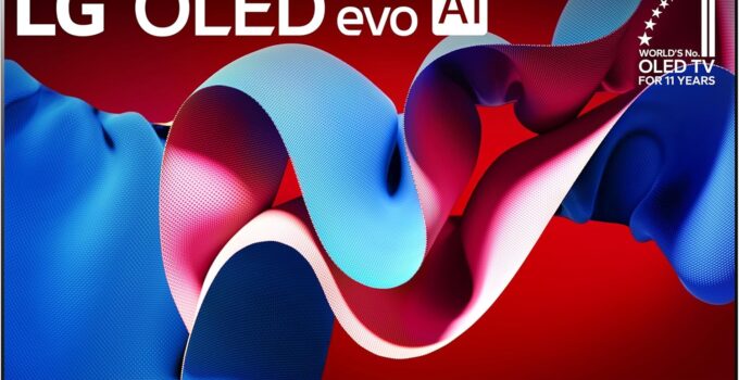 LG 65-Inch Class OLED evo C4 Series Smart TV 4K Processor Flat Screen with Magic Remote AI-Powered with Alexa Built-in (OLED65C4PUA, 2024)